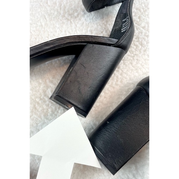 STEVE MADDEN • Friday Black Open-Toe Chunky Block Heeled Ankle Strap Sandals, 9 - Picture 12 of 16